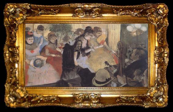 framed  Edgar Degas Cabaret (nn02), ta009-2